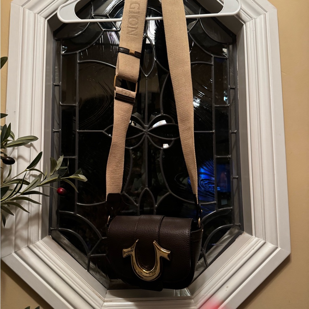 True Religion Brown Crossbody Bag